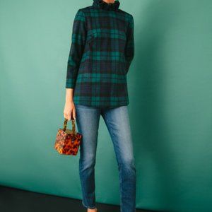 Tuckernuck Blackwatch Plaid Faye Blouse XXL